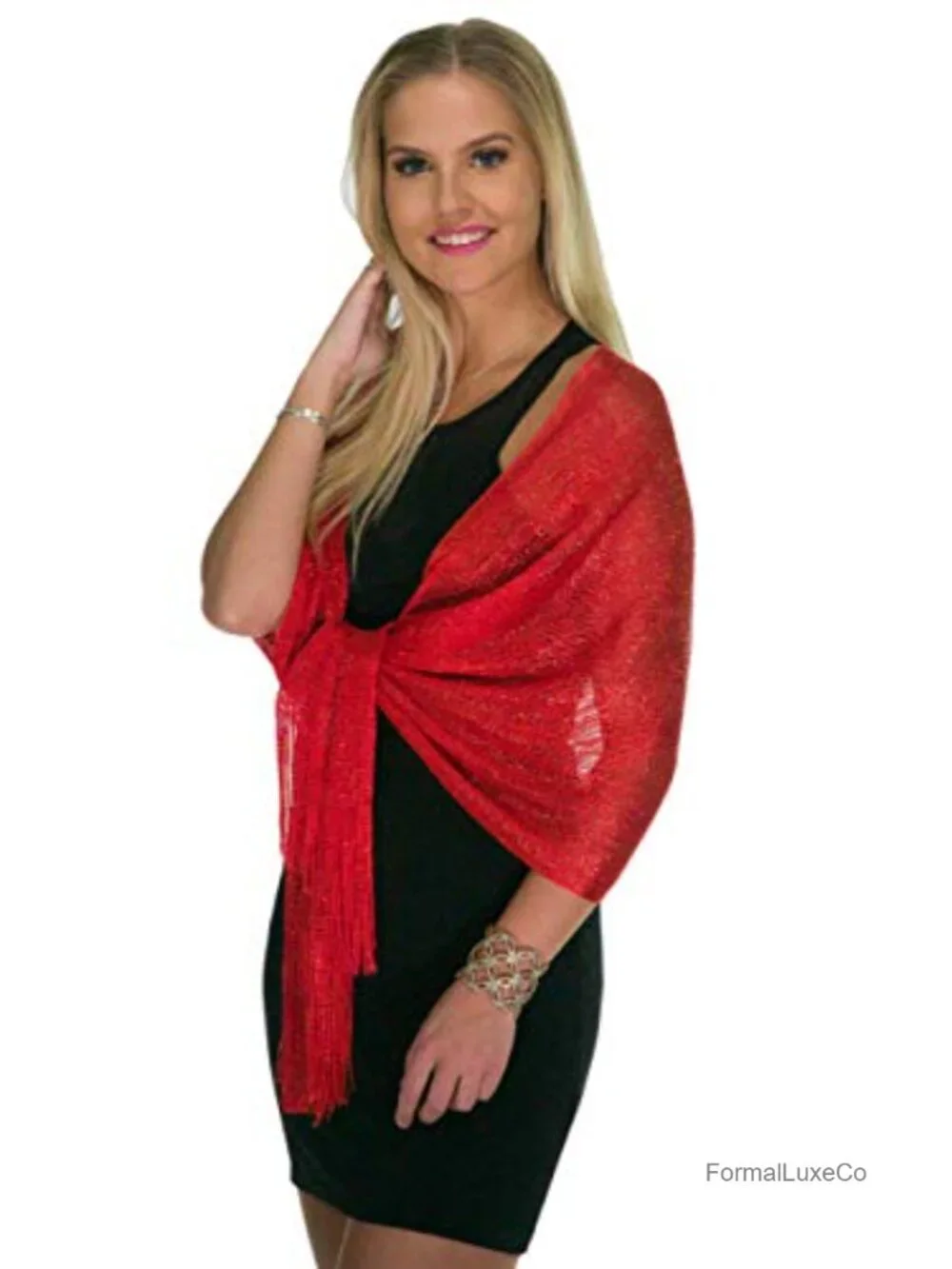 Metallic Glitter Shawl Wrap for Women Evening Dresses Wedding Party Pashmina